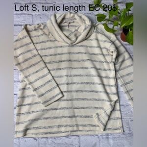 Loft S White with Gray stripes Tunic